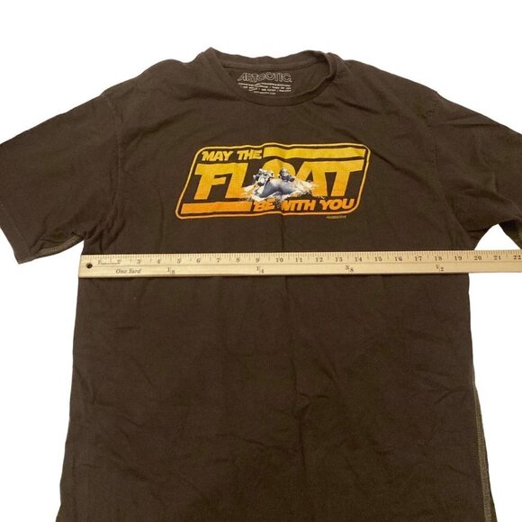 Artcotic May the Float Be You Shirt Brown Sz XL Rafting‎ Kayak Canoe Colorado - Picture 5 of 10